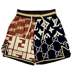 Market Studios Monogram Mesh Shorts
